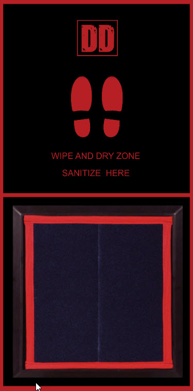 shoe sanitizer mats are Shoe Disinfectant Dispensing Mats